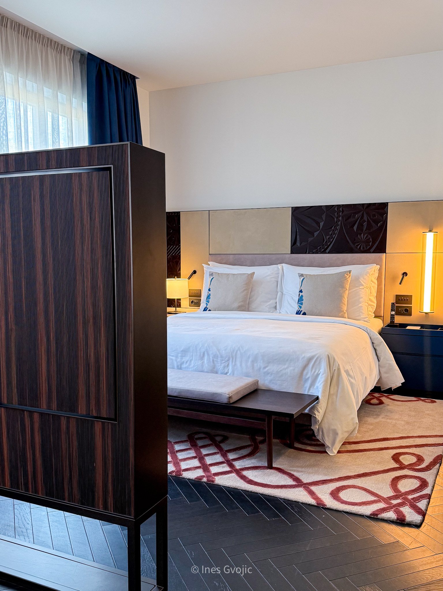 Boutique-style hotel room at Dorothea Budapest